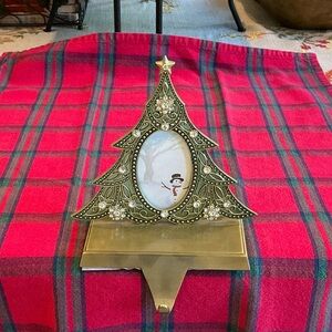 Festive Christmas Tree Stocking Holder